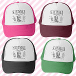 Custom Scottsdale Bachelorette Party Social Club Trucker Hat<br><div class="desc">Get ready to turn heads at your Scottsdale bachelorette bash with our Custom Scottsdale Bachelorette Party Social Club Trucker Hat! This hat is the ultimate accessory for your personalised luxury bachelorette experience, packed with all the key attributes to make it unforgettable. Crafted for the bride and her posse, our trucker...</div>