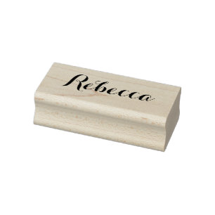 Custom script calligraphy signature name elegant rubber stamp