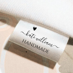 Custom Script Clothing label for handmade item Grosgrain Ribbon