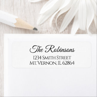 Custom Script Family Name Return Address
