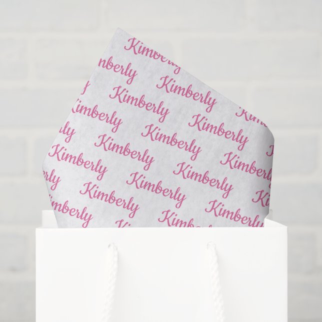 Custom Script Name Personalised Tissue Paper (Gift Bag)