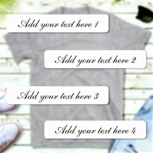 Custom Script Text Four Different Options Clothing
