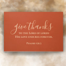 Custom Script Wall Art Give Thanks Thanksgiving