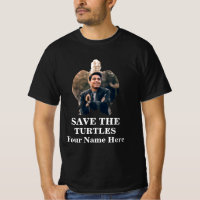 Custom sea turtle photo save the turtles marine T-