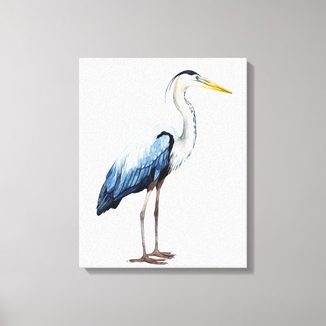 Custom Seabird Heron II Canvas Print (Front)