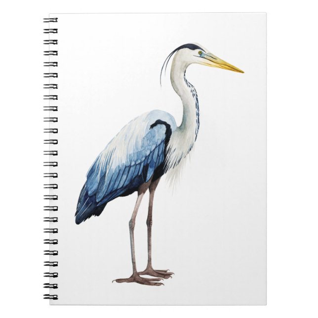 Custom Seabird Heron II Spiral Notebook (Front)