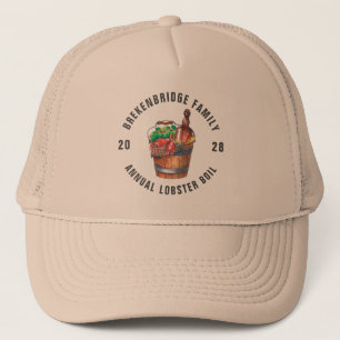 Custom Seafood Boil Annual Get Together Party Trucker Hat