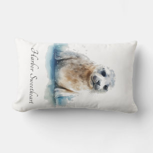 Custom Seal Beach Cottage Welcome Lumbar Cushion