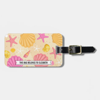 Custom Seashell Luggage Tag