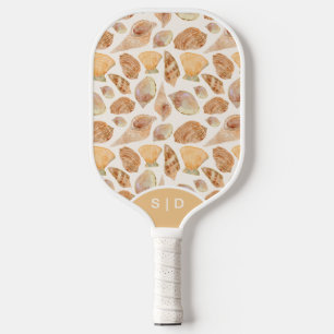 Custom Seashells and Ocean Sands Pickleball Paddle