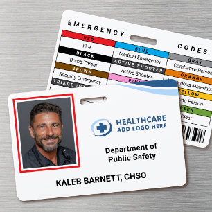 Custom Security Hospital Employee Photo ID Badge