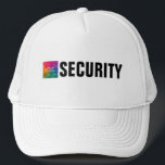 Custom Security Staff Crew Member For Him Her Best Trucker Hat<br><div class="desc">Custom Elegant Modern Template Create Your Own Upload Image Logo Photo White Trucker Security Staff Crew Member Hat For Men & Women.</div>