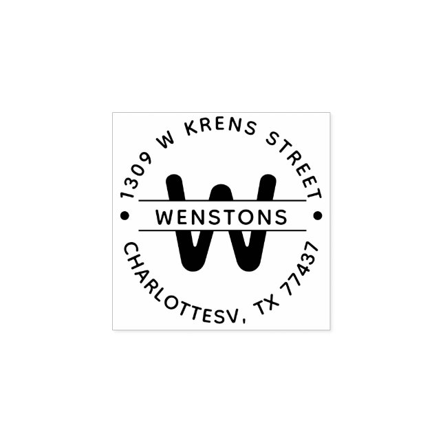 Custom Self Inking Address,Simple but Classic Rubber Stamp (Imprint)