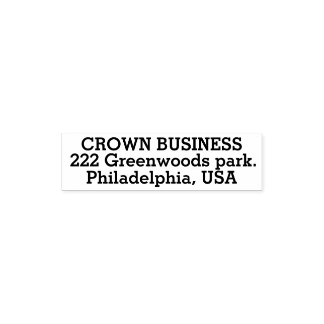 Custom Self Inking Rubber Stamp  (Design)