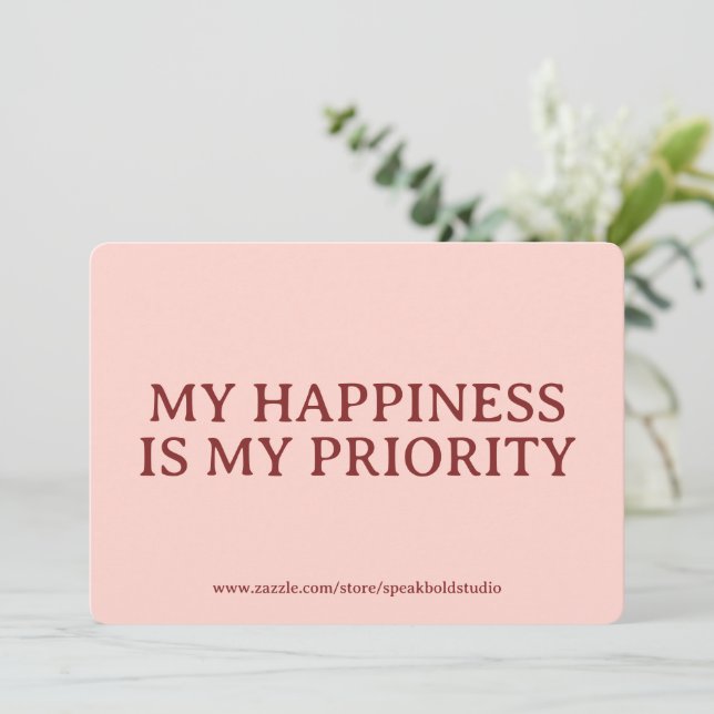 Custom Self-Love and Confidence Gift Card for Her (Standing Front)