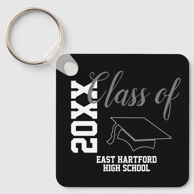 Custom Senior Class 2024 Favour Keychain (Front)