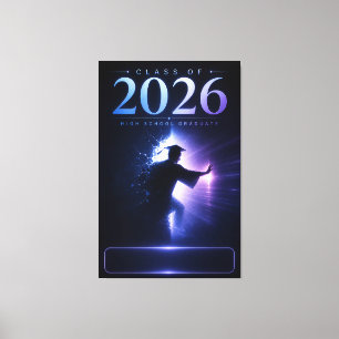 Custom Senior Graduation 2026 Name Gift Canvas Print