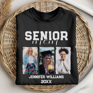Custom Senior Mum Graduation Photo & Name T-Shirt