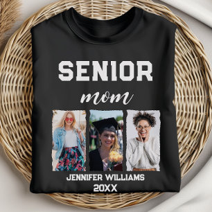 Custom Senior Mum Graduation Photo & Name T-Shirt