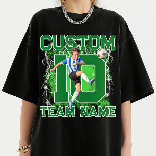 Custom senior soccer player, team name & number  T-Shirt