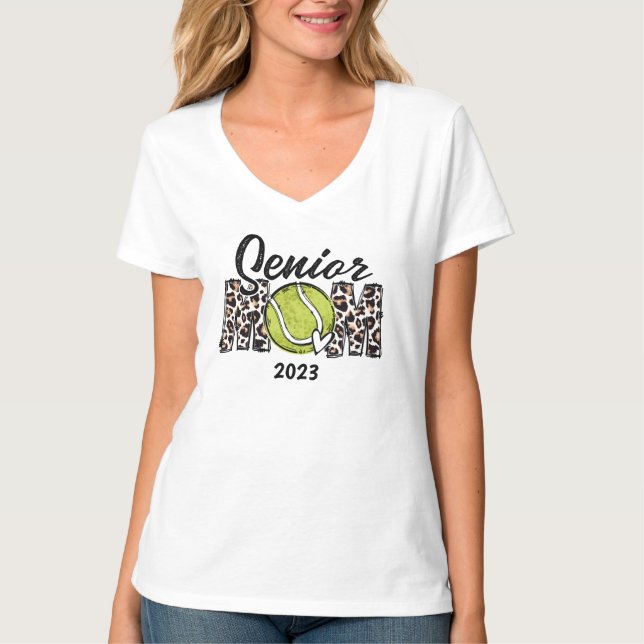 Custom Senior Tennis Mum, Customised Tennis T-Shirt (Front)