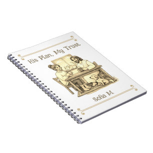 Custom Sepia Jesus Minimalist Prayer Journal