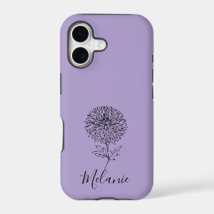Custom September Aster Birth Flower Gift for Birth