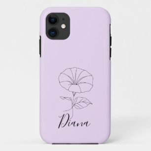 Custom September Morning Glory Birth Flower Gift  Case-Mate iPhone Case
