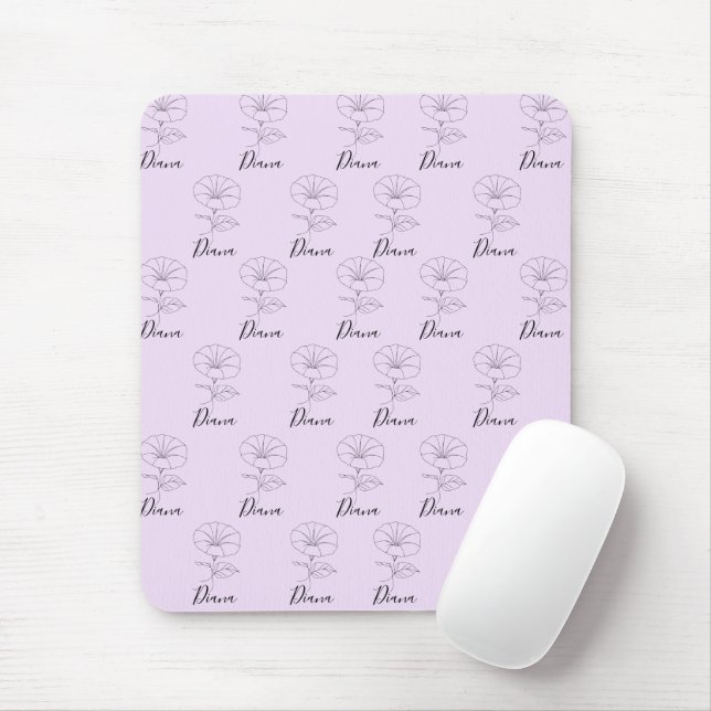 Custom September Morning Glory Birth Flower Gift  Mouse Pad (With Mouse)