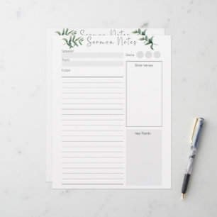 Custom Sermon Letterhead