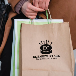 Custom Sewing Business, Large Rubber Stamp