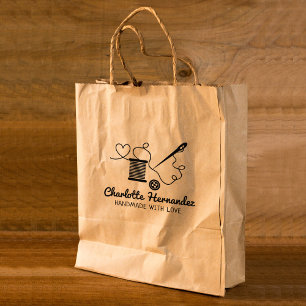 Custom Sewing Business, Large Rubber Stamp