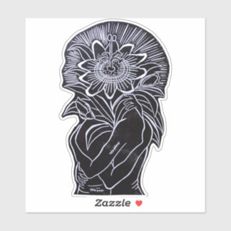 Custom shaped vinyl sticker