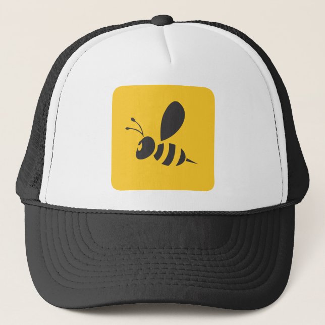 Custom Shirts :  Elegant Bee Icon Shirts Trucker Hat (Front)