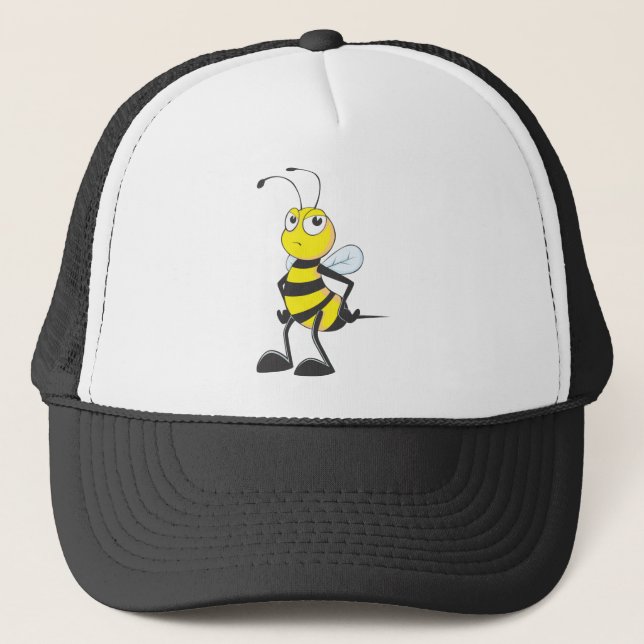 Custom Shirts : Moody Mad Bee Shirts Trucker Hat (Front)