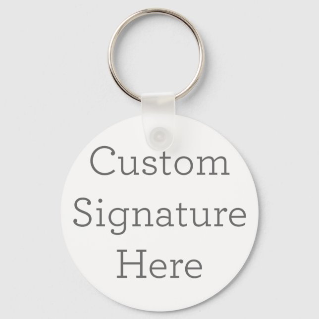 Metal Circle Keychain, 5.08 cm (Front)