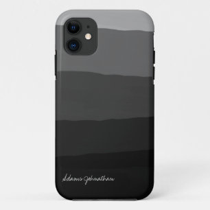 Custom Signature Name Black and White Degradation Case-Mate iPhone Case