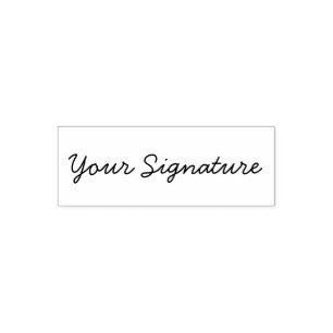 custom signature self-inking stamp