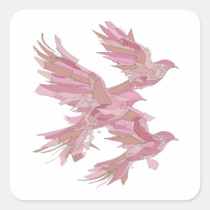 Custom Silver Abstract Gift Sticker