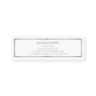 Custom Silver White Graduation Insert Name Card