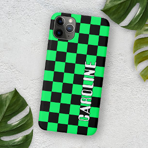 Custom Simple Abstract Geometric Check Mosaic Art Case-Mate iPhone Case