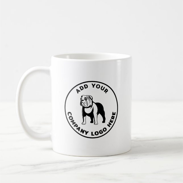 Custom Simple Business Logo Coffee Mug (Left)