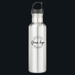 Custom Simple business logo QR code website 710 Ml Water Bottle<br><div class="desc">Promote your brand with this Simple Custom Business Logo with QR Code Website Water Bottle. Featuring a sleek design, this water bottle showcases your business logo and a QR code linking to your website, making it a perfect blend of style and functionality. Ideal for corporate events, giveaways, and daily use....</div>
