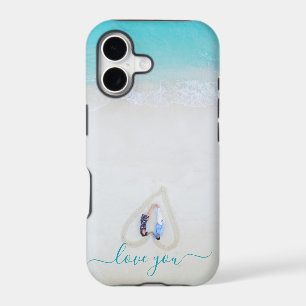 Custom Simple Couple Photo iPhone Case