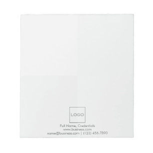 Custom Simple Elegant Logo Business Corporate Notepad