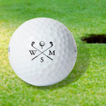 Custom Simple Elegant Monogram Initials  Golf Balls<br><div class="desc">Personalise the initials to create a great monogram golf gift and keepsake. Designed by Thisisnotme©</div>