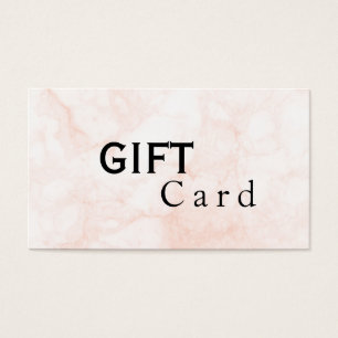 Custom Simple Elegant White Beauty Salon Gift Card