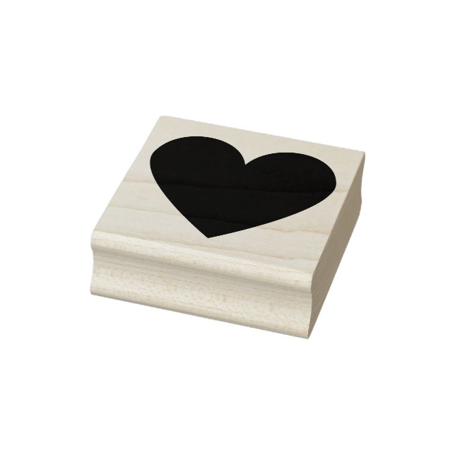Custom Simple Heart Rubber Stamp (Stamp)