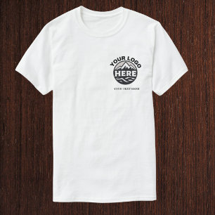  Custom Simple Logo and Text Business Company  T-Shirt