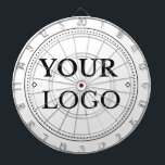 Custom Simple Logo Business Promotional Dartboard<br><div class="desc">Personalise this ping pong paddle with your professional business logo. Grow your business and add this branded dart board to your promotional materials. Easy to customise. Matching products available.</div>